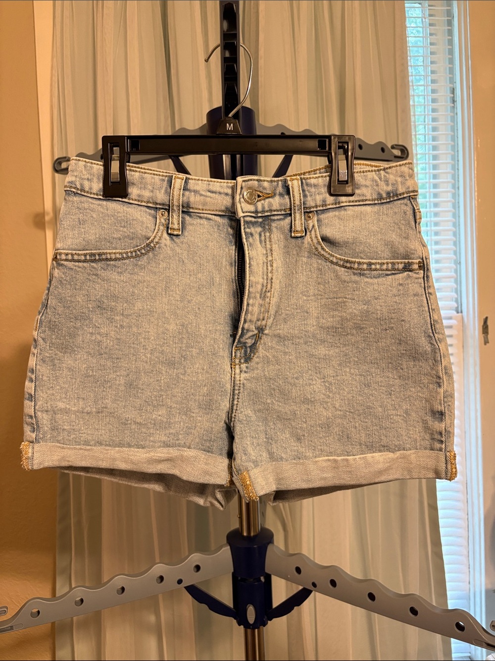 wild fable Light Wash Rolled-Hem Denim Shorts